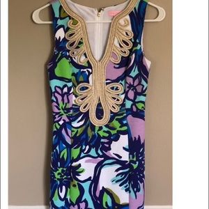 Lilly Pulitzer Janice Shift Dress- Size XXS- EUC-